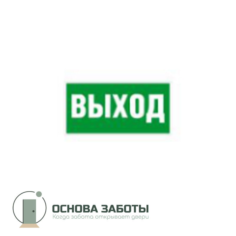 E 22 Указатель выхода 200х300 мм, ПВХ