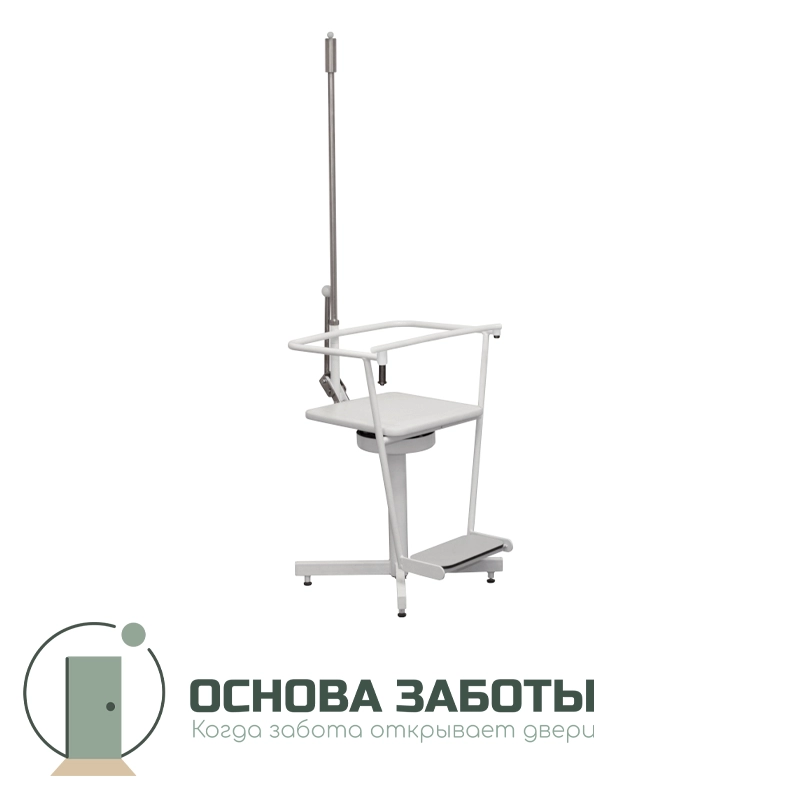 Кресло вращающееся медицинское КВ-ДЗМО,(механическая тормозная система для остановки вращения )