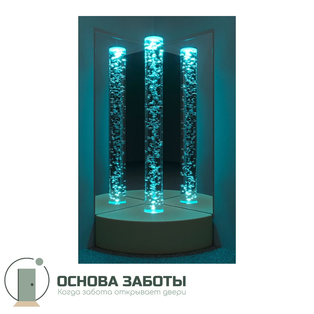 Сенсорный уголок с одной колонной