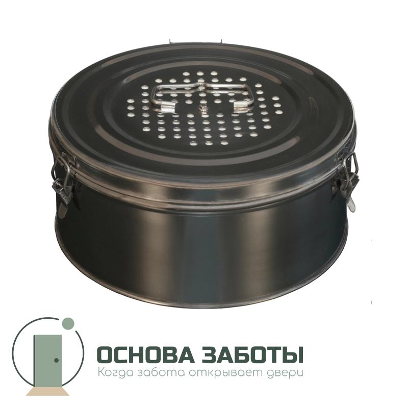 Коробка стерилизационная круглая с фильтрами КФ-12 ДЗМО