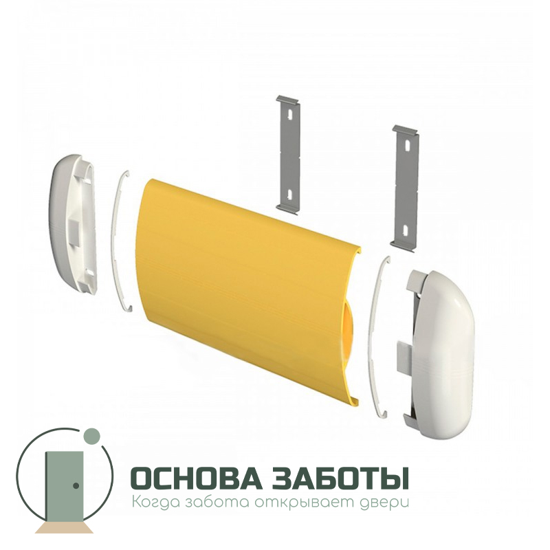 Отбойник стены с контрастной маркировкой H180, инд