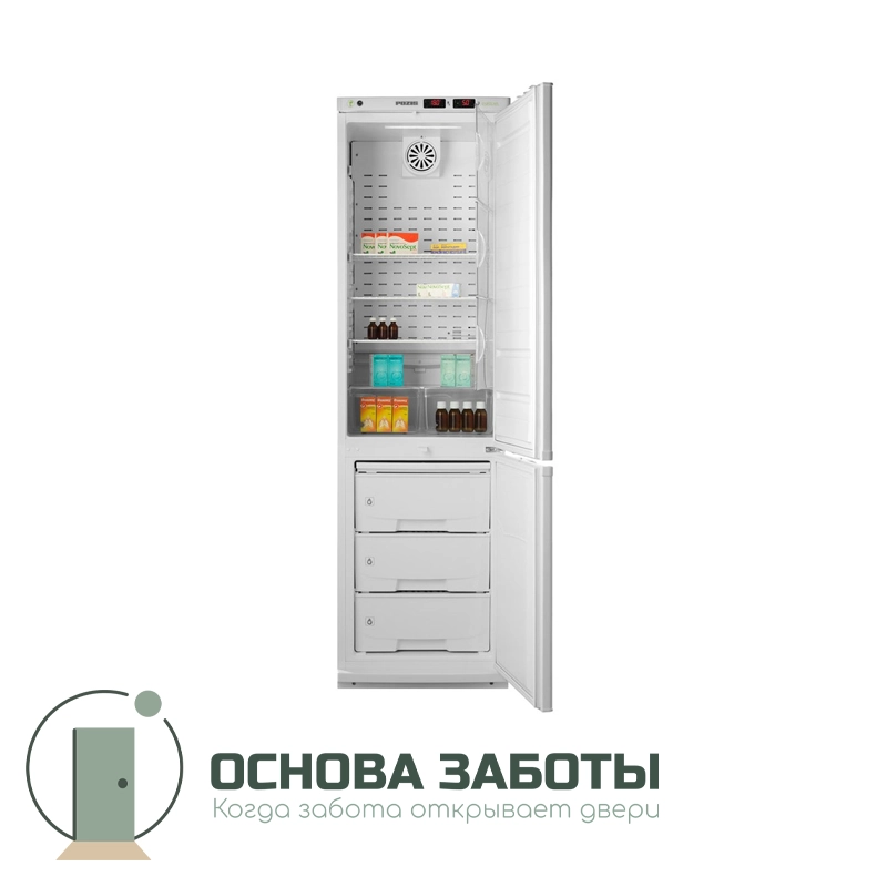 Холодильник комбинированный лабораторный ХЛ-340 POZIS (металл)