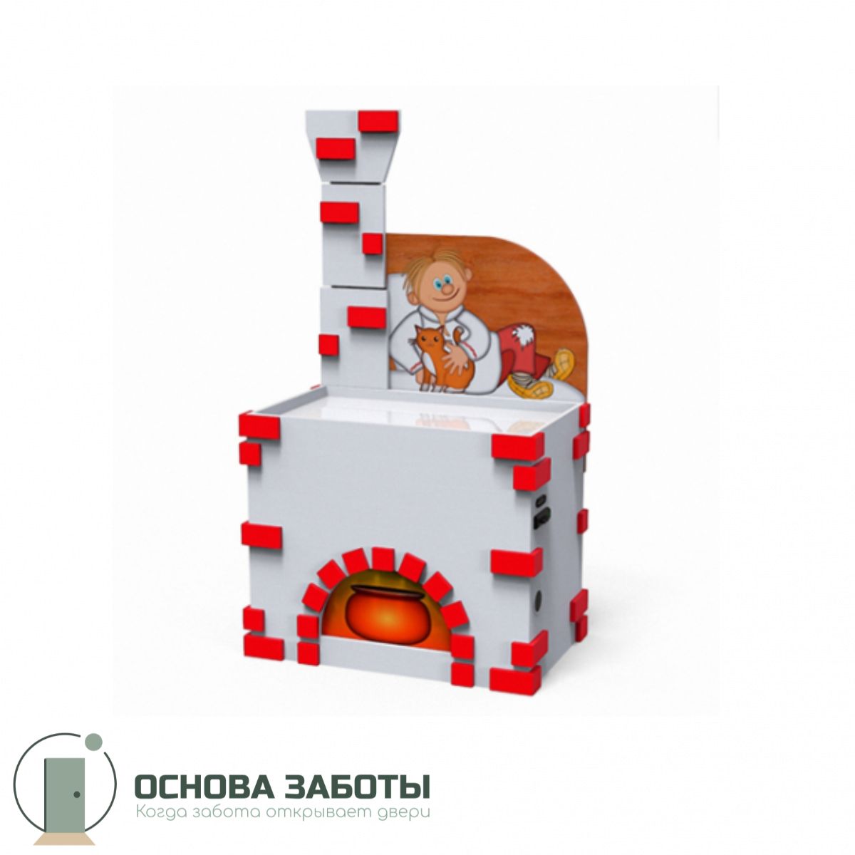Детский песочный комплекс «Емеля на печи»