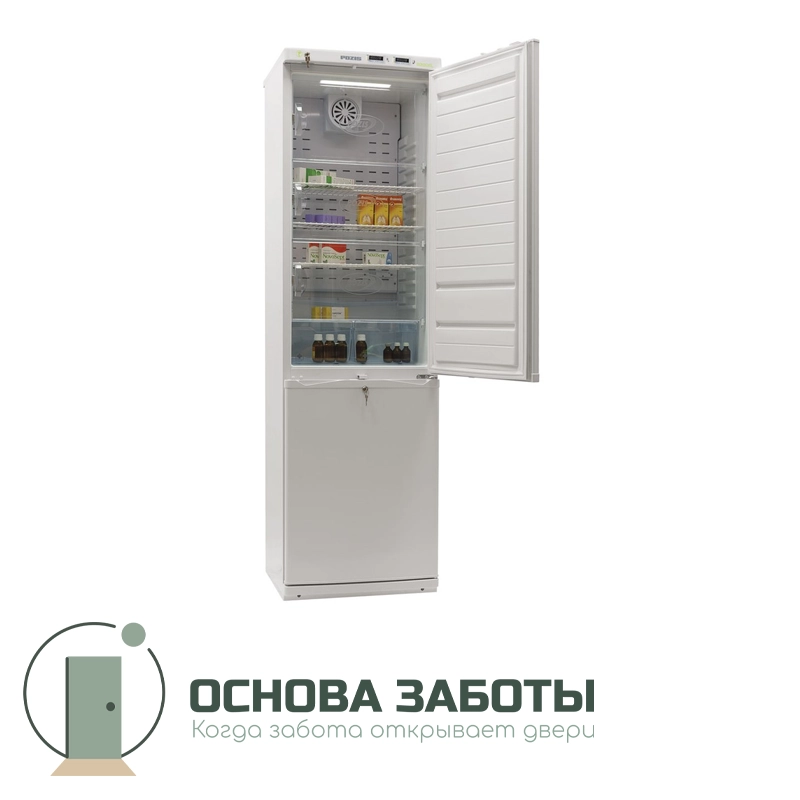 Холодильник комбинированный лабораторный ХЛ-340-1 POZIS (металл/металл)