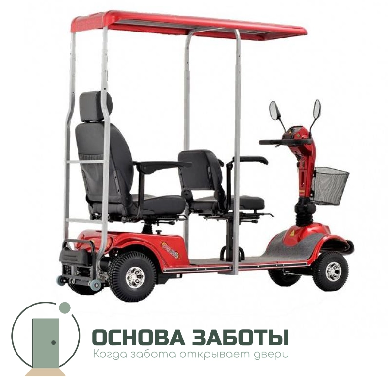 Электрическое кресло-коляска скутер для двух человек МЕТ EXPLORER 900 TANDEM