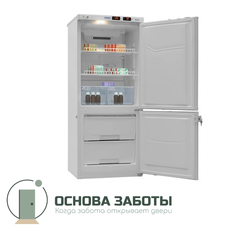 Холодильник комбинированный лабораторный ХЛ-250 POZIS (металл)