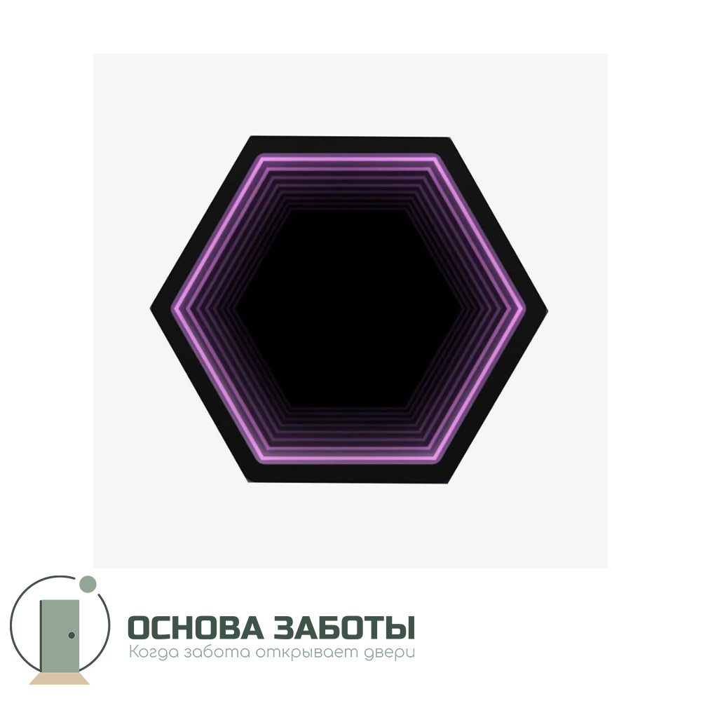 Светозвуковая панель "Бесконечность шестиугольник"